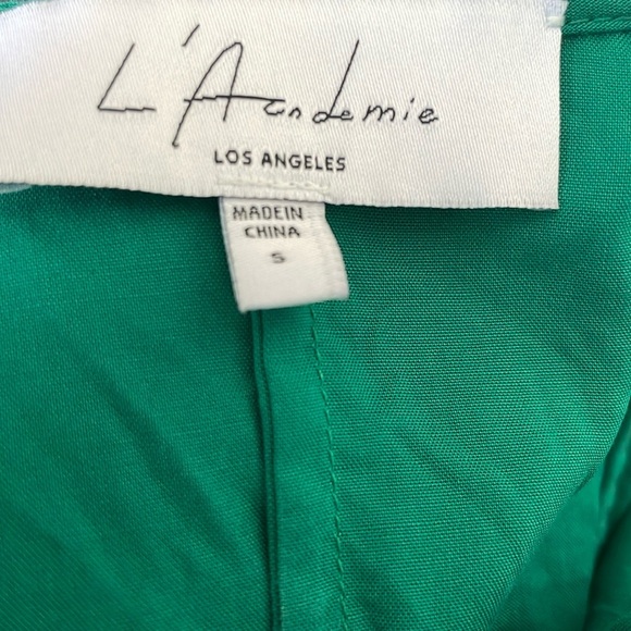 L'Academie The Lorriana Mini Dress Green Small - Picture 4 of 16